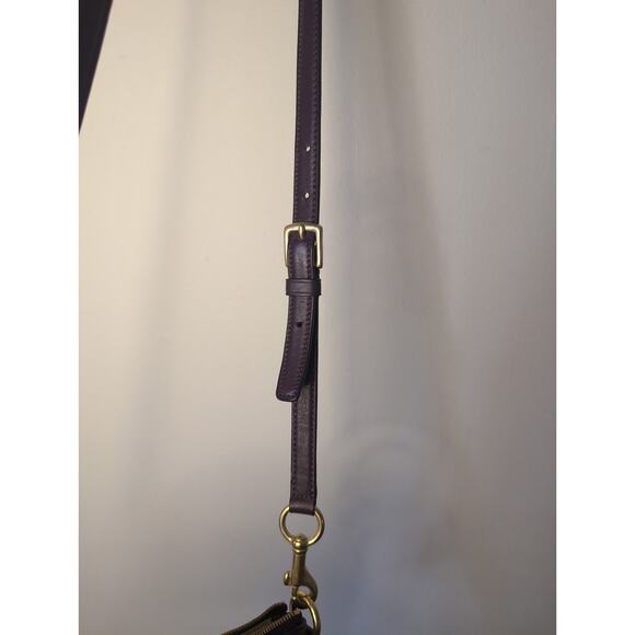 Coach Legacy purple eggplant crossbody leather purse - Picture 8 of 14